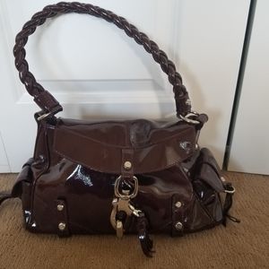 Francesco Biasia patent leather handbag